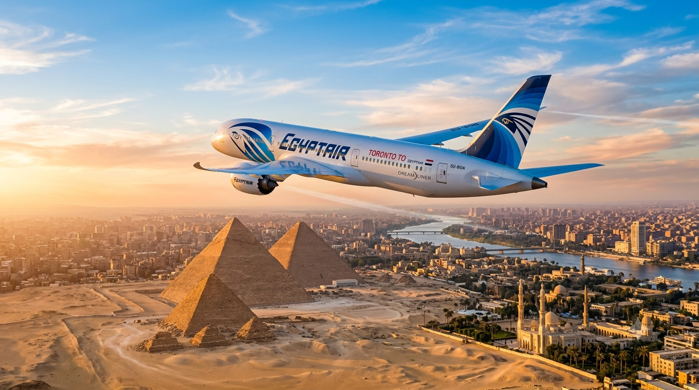 Which Airlines Fly from Toronto to Egypt with One Stop?